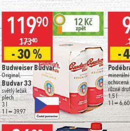 Globus Pivo budweiser budvar original nabídka