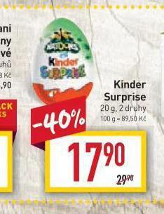 Billa Kinder surprise nabídka