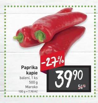 Billa Paprika kapie nabídka
