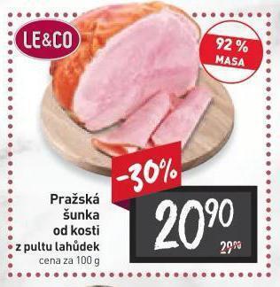 Billa Pražská šunka nabídka