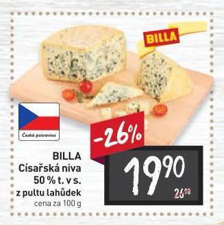 Billa Císařská niva nabídka
