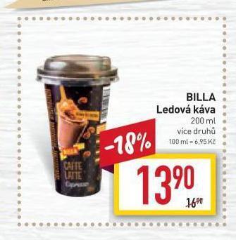 Billa Ledová káva nabídka
