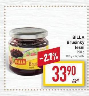 Billa Brusinky nabídka