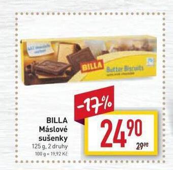 Billa Máslové sušenky nabídka