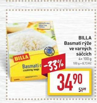 Billa Basmati rýže nabídka
