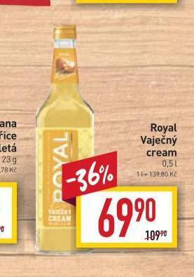 Billa Royal vaječný cream nabídka