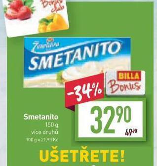 Billa Smetanito nabídka