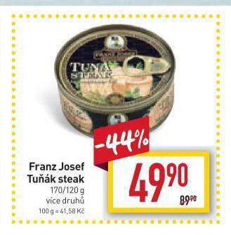 Billa Franz josef tuňák steak nabídka