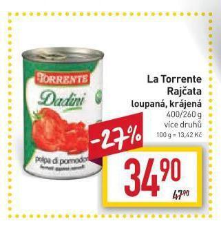 Billa La torrente rajčata nabídka
