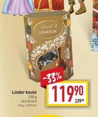 Billa Lindor koule nabídka