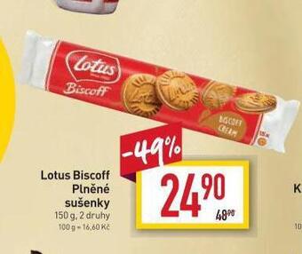 Billa Lotus plněné sušenky nabídka