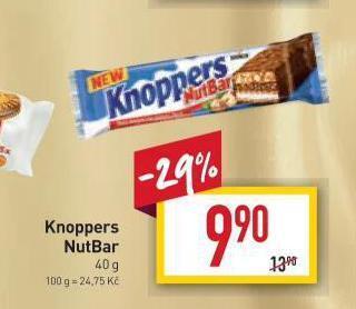 Billa Knoppers nutbar nabídka