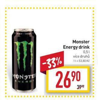 Billa Monster energy drink nabídka