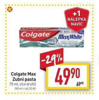 Billa Colgate zubní pasta nabídka