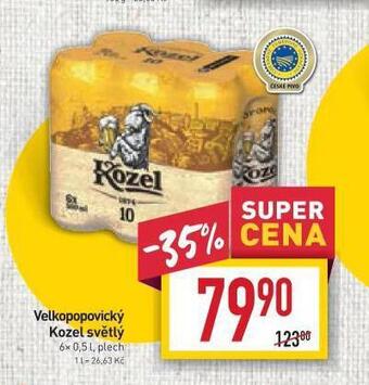 Billa Pivo velkopopovický kozel nabídka