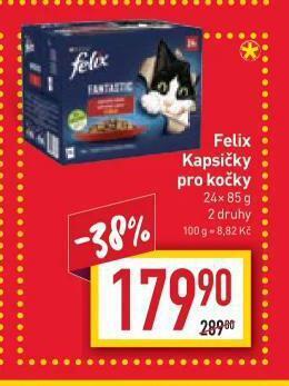 Billa Felix kapsičky pro kočky nabídka