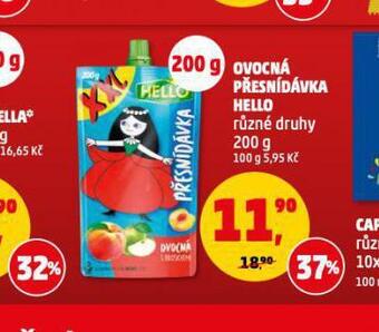 Penny Market Hello ovocná přesnídávka nabídka