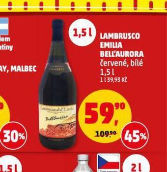 Penny Market Lambrusco emilia bell´aurora nabídka