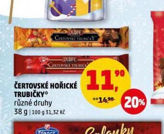 Penny Market Čertovské hořické trubičky nabídka