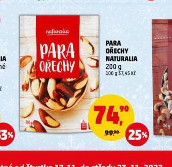Penny Market Para ořechy naturalia nabídka