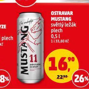 Penny Market Pivo ostravar mustang nabídka