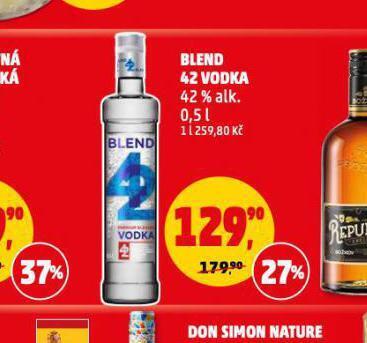 Penny Market Blend 42 vodka nabídka