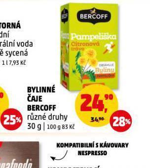 Penny Market Bylinné čaje bercoff nabídka