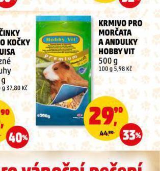 Penny Market Hobby vit krmivo pro morčata nabídka