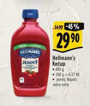 Albert Hellmann&#039;s kečup nabídka