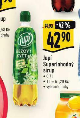 Albert Jupí superlahodný sirup nabídka
