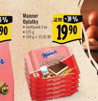 Albert Manner oplatky nabídka