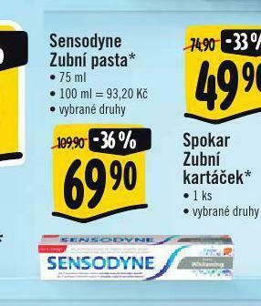Albert Sensodyne zubní pasta nabídka