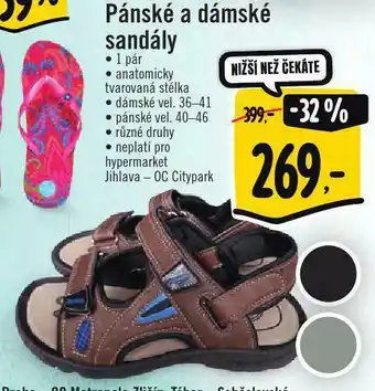 Albert Pánské a dámské sandály nabídka