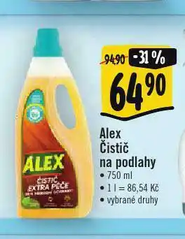 Albert Alex čistič na podlahu nabídka