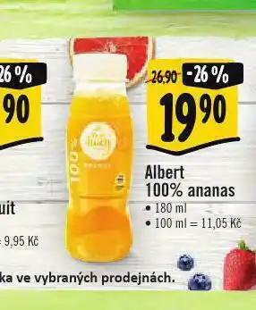 Albert 100% ananas nabídka