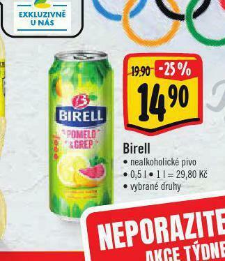 Albert Birell nealkoholické pivo nabídka