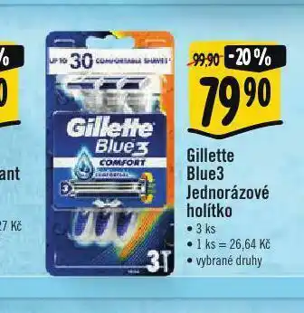 Albert Gillette blue 3 holicí strojek nabídka
