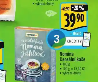 Albert Nomina cereální kaše nabídka