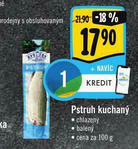 Albert Pstruh kuchaný nabídka