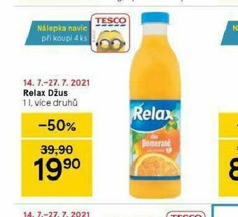 Tesco Relax džus nabídka