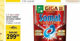 Tesco Somat tablety do myčky nabídka