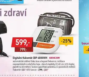 Digitální tlakoměr sencor