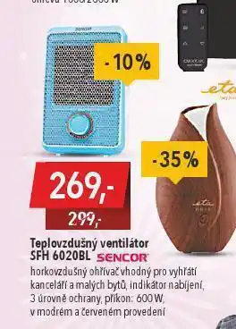 Globus Teplovzdušný ventilátor sencor nabídka