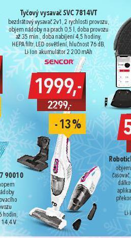 Globus Tyčový vysavač sencor nabídka