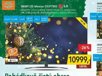 Globus Smart led televizor lg 139 cm nabídka