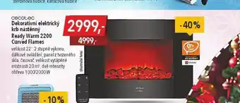 Dekorativní elektrický krb nástěnný