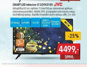Globus Smart led televizor jvc 80 cm nabídka