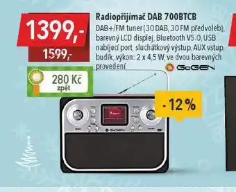 Radiopřijímač dab gogen