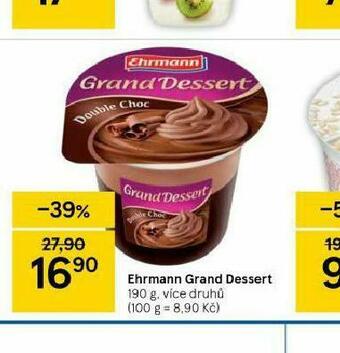 Tesco Ehrmann grand dessert nabídka