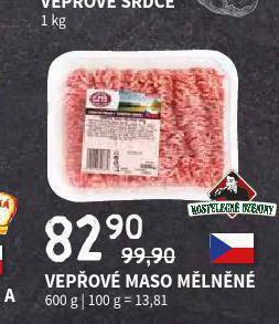 Terno Vepřové maso mělněné nabídka
